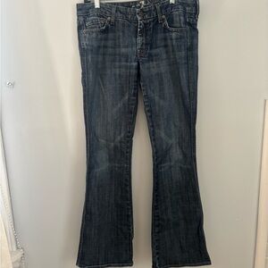 179J for all man kind -Seven7 Dark Blue Flare Jeans